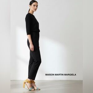 Authentic Maison Martin Margiela designer leather wedge sandals 5
